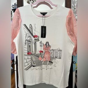 NWT Love&Lace Blouse/Top Sz L